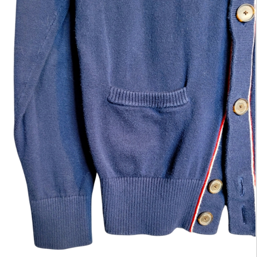 Tommy Hilfiger Navy Button-Up Cardigan Men’s L - Picture 4 of 7